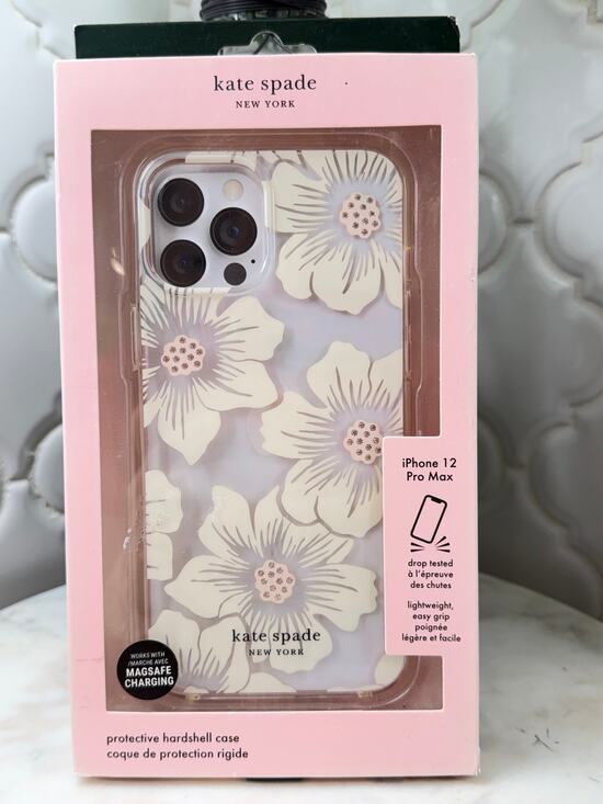 kate spade Other - Kate Spade iPhone 12 Pro Case Hollyhock Cream MagSafe Floral New Designer